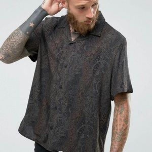 Viscose paisley classic shirt